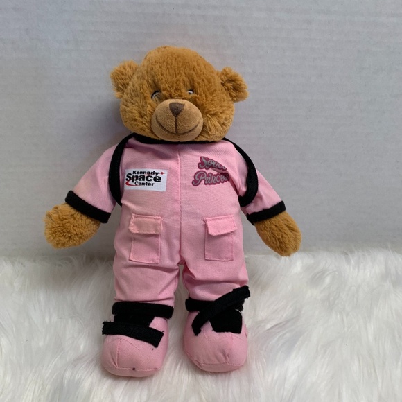 Kennedy Space Center Plush Bear Stuffed Animal Toy Pink Outfit Princess 11 in T - Picture 1 of 4